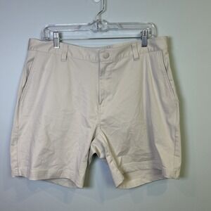 Rhone Commuter Chino Shorts Men's 35 Stretch Performance 6 Inch Khaki Active